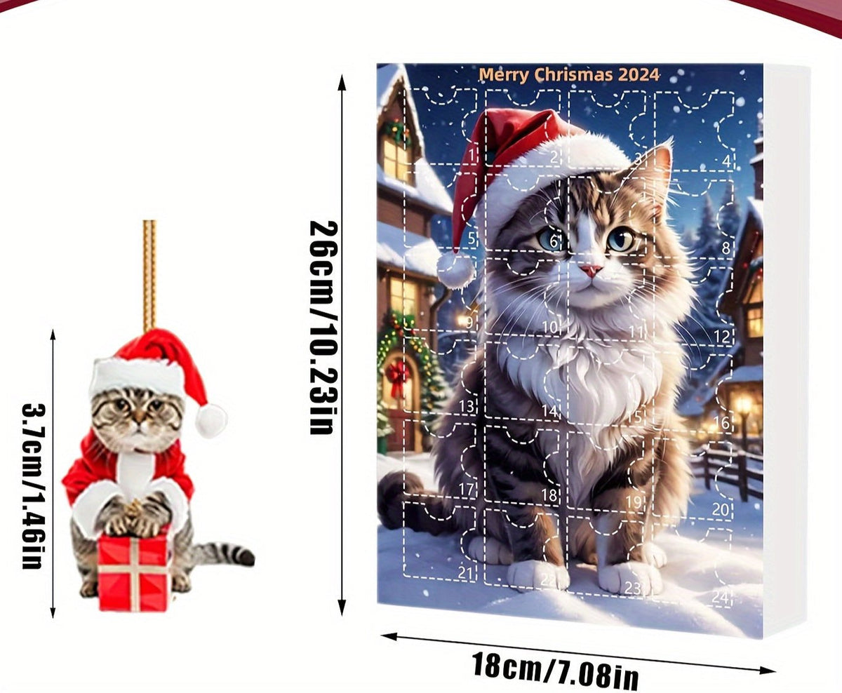 Kattenkerst – Adventskalender met 24 kattenhangers