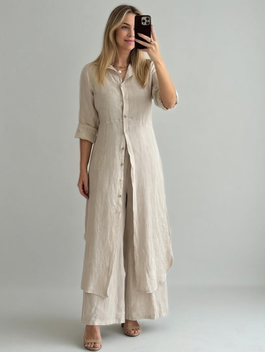 Elvara Luchtige Dames Zomerset met Top en Broek