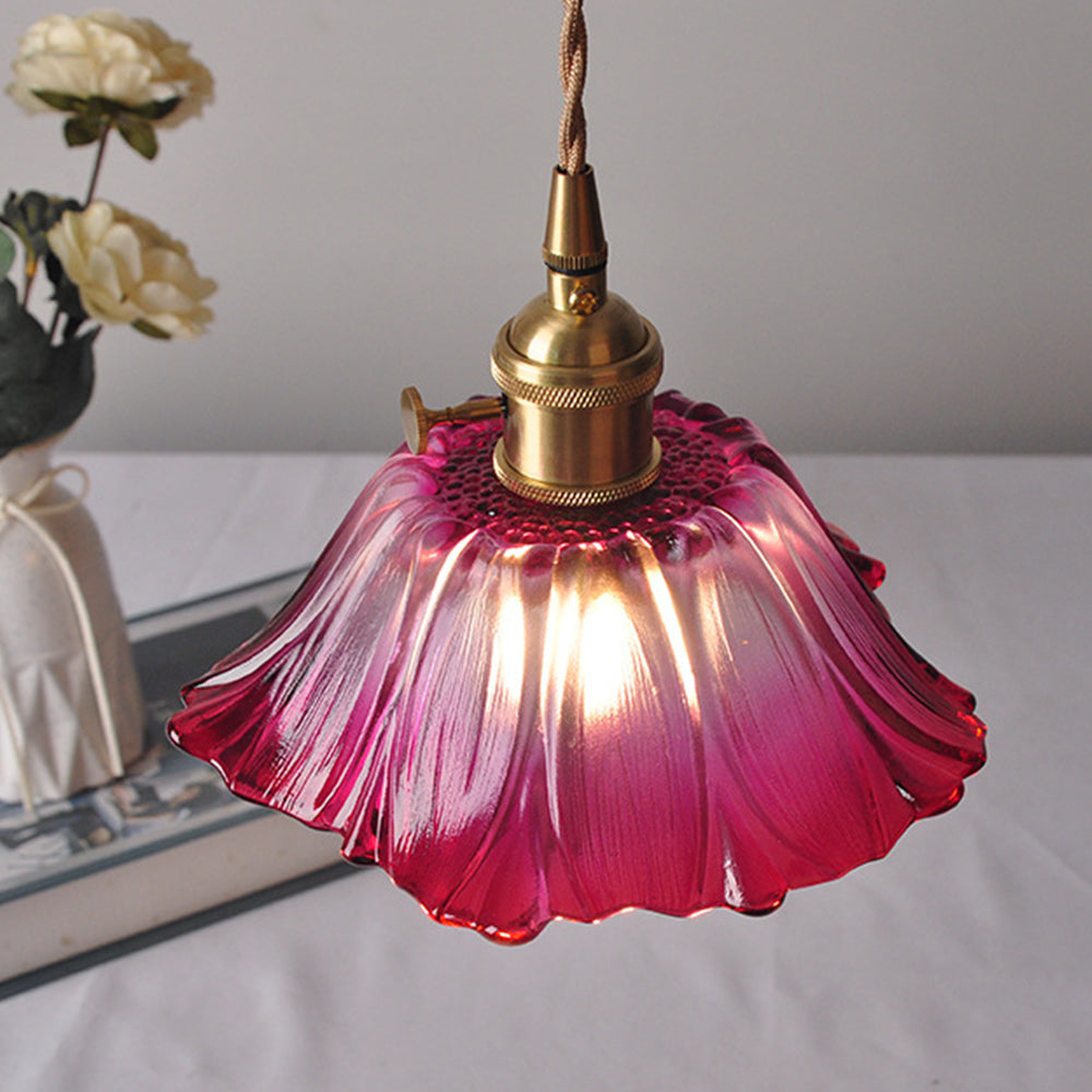 Bloesem Retro Hanglamp met Bloemendesign voor Eetkamer
