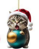 Katten Kerstversiering - Schattige Feestelijke Boomdecoratie