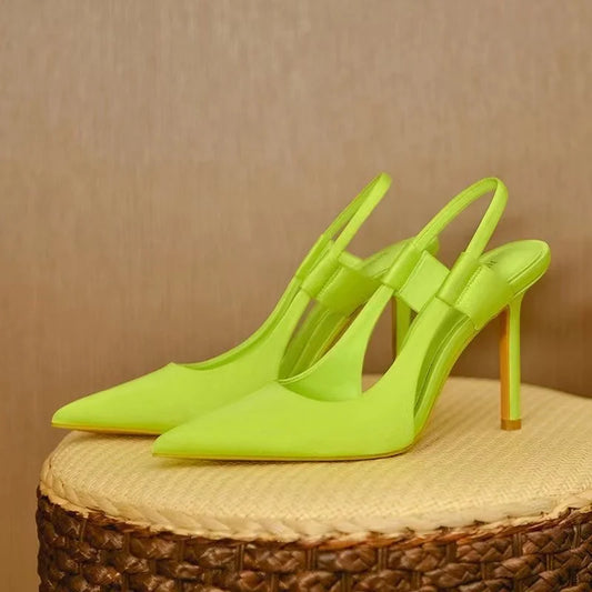 Casie Slingback Pumps Dames met Puntige Neus Elegante Hak