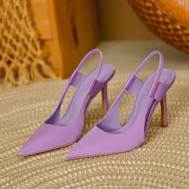 Casie Slingback Pumps Dames met Puntige Neus Elegante Hak