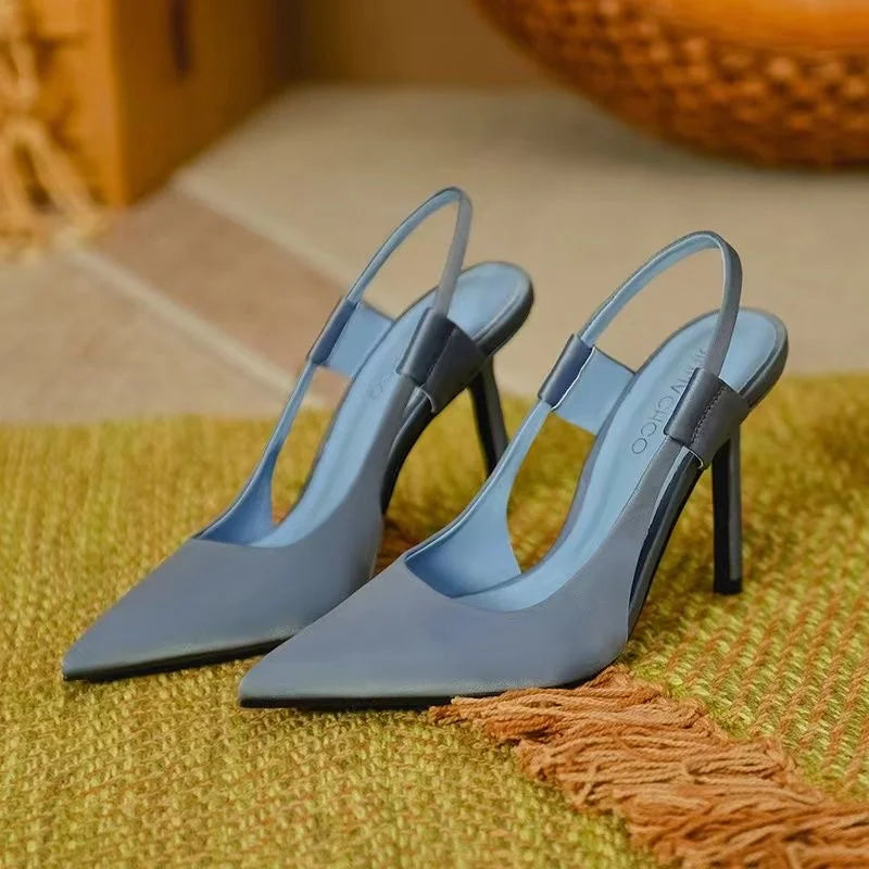 Casie Slingback Pumps Dames met Puntige Neus Elegante Hak