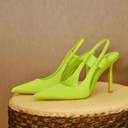 Casie Slingback Pumps Dames met Puntige Neus Elegante Hak
