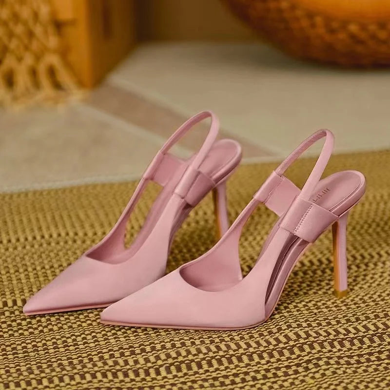 Casie Slingback Pumps Dames met Puntige Neus Elegante Hak