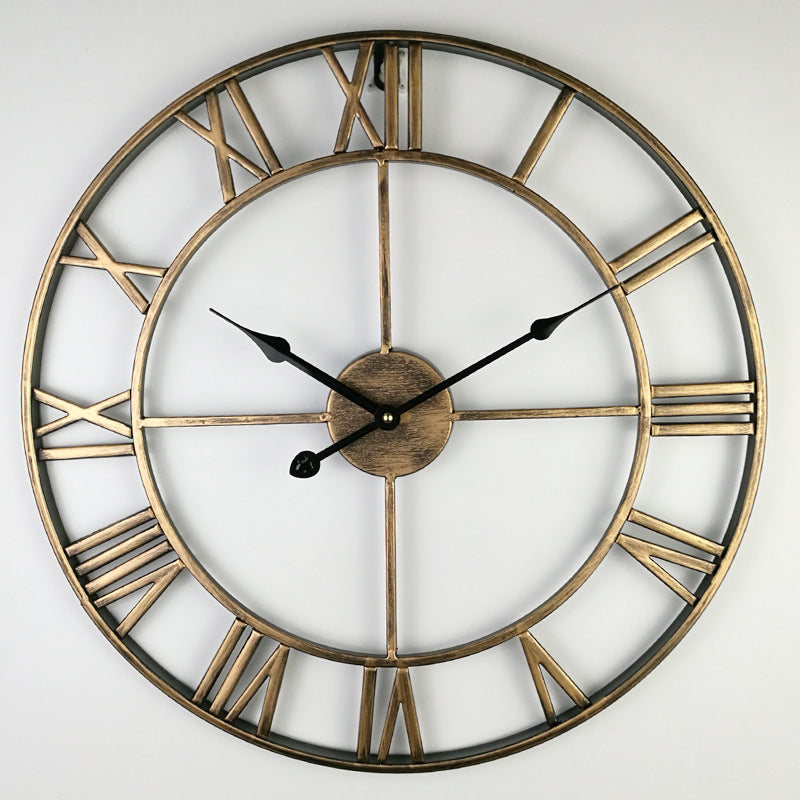 Grote Retro Wandklok 60 cm – Vintage Klok voor Woonkamer