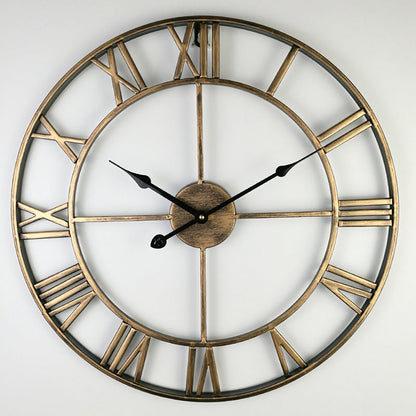 Grote Retro Wandklok 60 cm – Vintage Klok voor Woonkamer