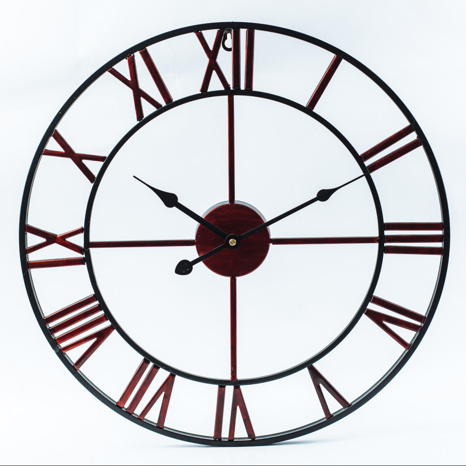 Grote Retro Wandklok 60 cm – Vintage Klok voor Woonkamer
