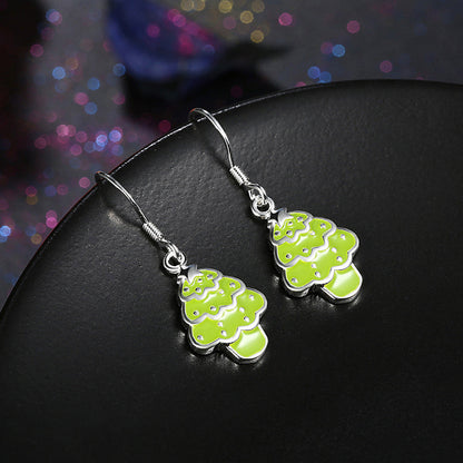 WinterSter Sieradenset – Zilverkleurige Kerstketting en Oorbellen