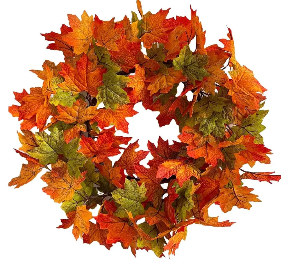 Halloween Herfstkrans met Pompoenen – Handgemaakte Deurdecoratie
