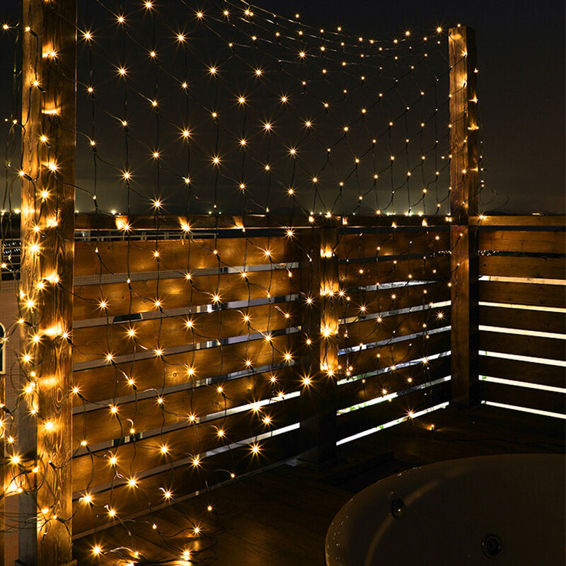 Zonnemat – Solar LED Netverlichting voor Tuin en Terras, 100 Lampjes