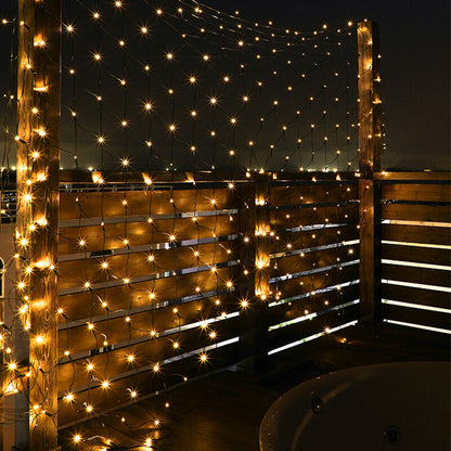 Zonnemat – Solar LED Netverlichting voor Tuin en Terras, 100 Lampjes
