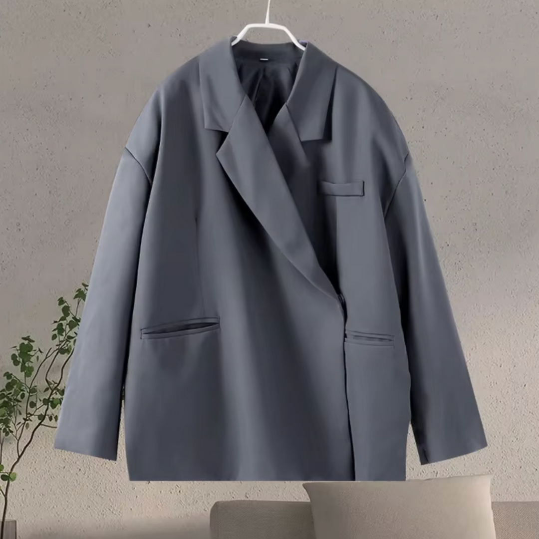 Nova Damesblazer – Oversized Blazer met Relaxed Fit en Schouders