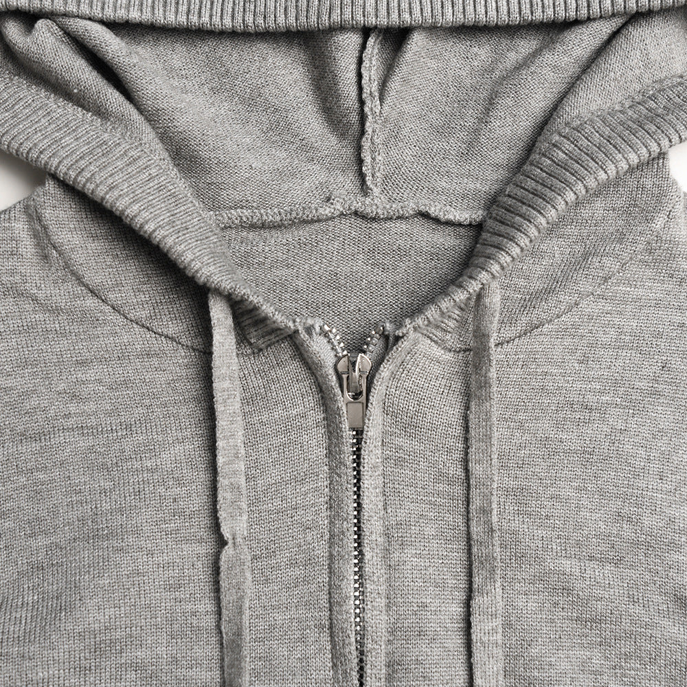 Ribbelora – 2-delige dames set met cropped hoodie en flared broek