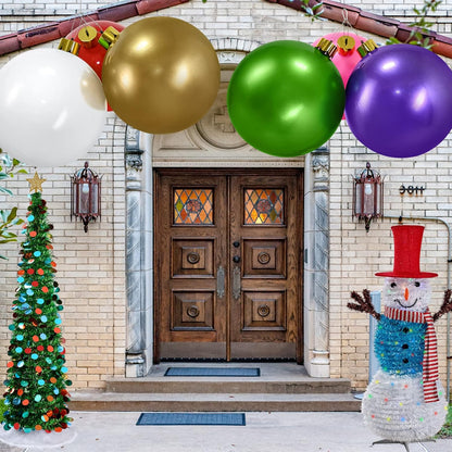 KerstBol Opblaasbare Kerstdecoratie met Bevestigingsset