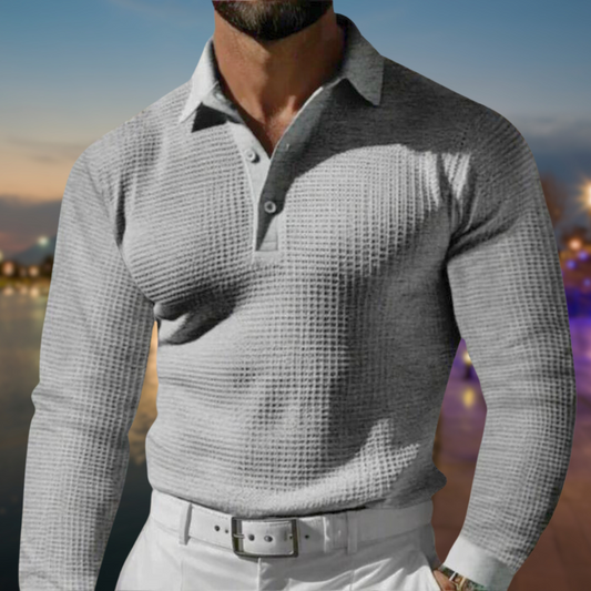 Comfortabele Polosweater voor Heren met Warme Pasvorm