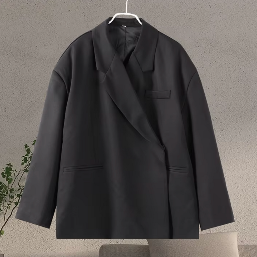 Nova Damesblazer – Oversized Blazer met Relaxed Fit en Schouders