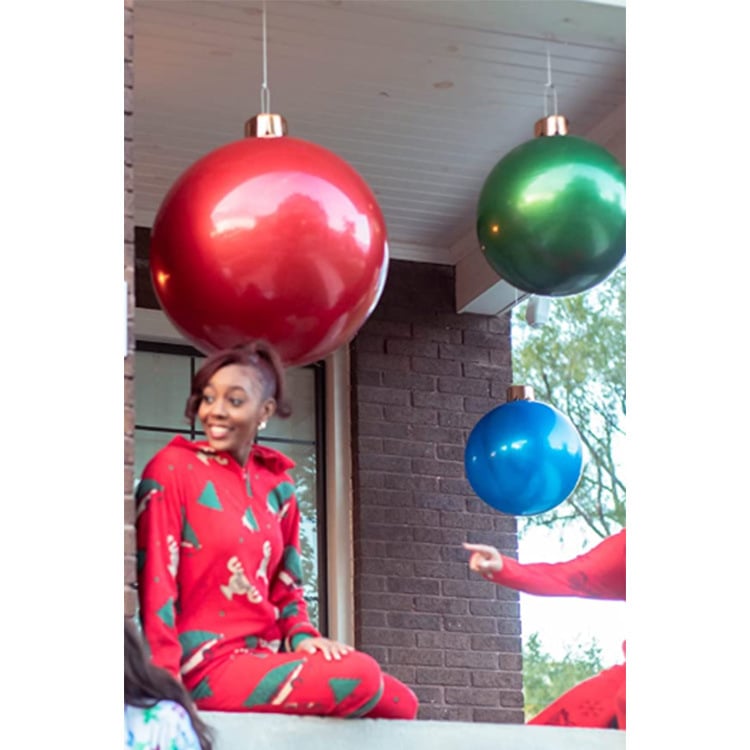 KerstBol Opblaasbare Kerstdecoratie met Bevestigingsset