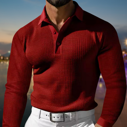 Comfortabele Polosweater voor Heren met Warme Pasvorm