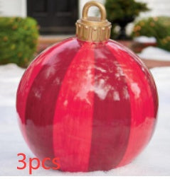 Grote Opblaasbare Kerstbal voor Buiten, 60 cm, Meerkleurig