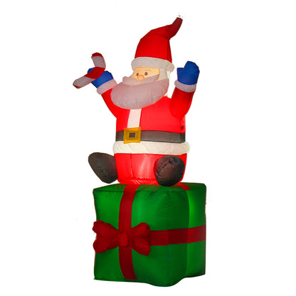 Opblaasbare Kerstman 180 cm met LED-verlichting voor Binnen en Buiten