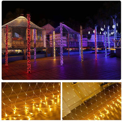Zonnemat – Solar LED Netverlichting voor Tuin en Terras, 100 Lampjes