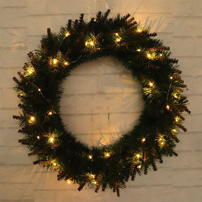 LED Kerstkrans – 30, 40 of 50 cm Decoratie met Warm Licht