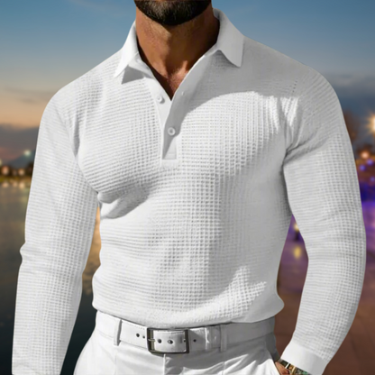 Comfortabele Polosweater voor Heren met Warme Pasvorm