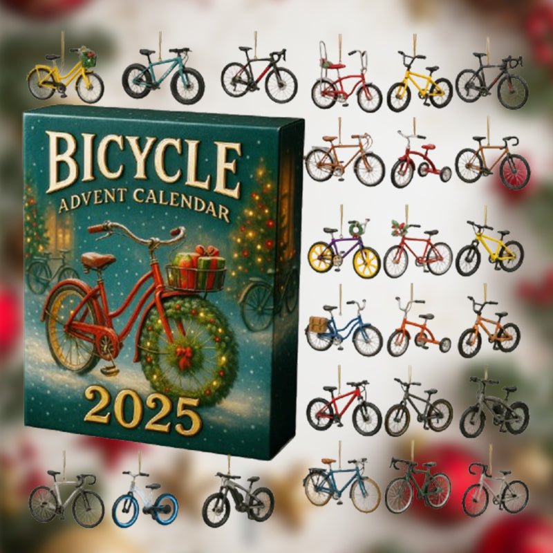 Fietsnostalgie – Adventskalender met 24 miniatuurfietsen