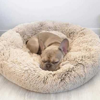 Luna Kalmerend Hondenbed – Zacht Rond Bed met Verhoogde Rand