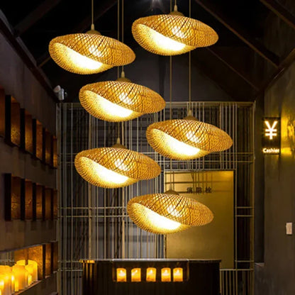 Noor Rotan Hanglamp – Natuurlijke Sfeerverlichting voor Interieur