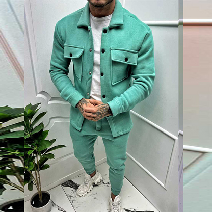 Rivano Katoenen Herenpak – Elegante jas en broek set