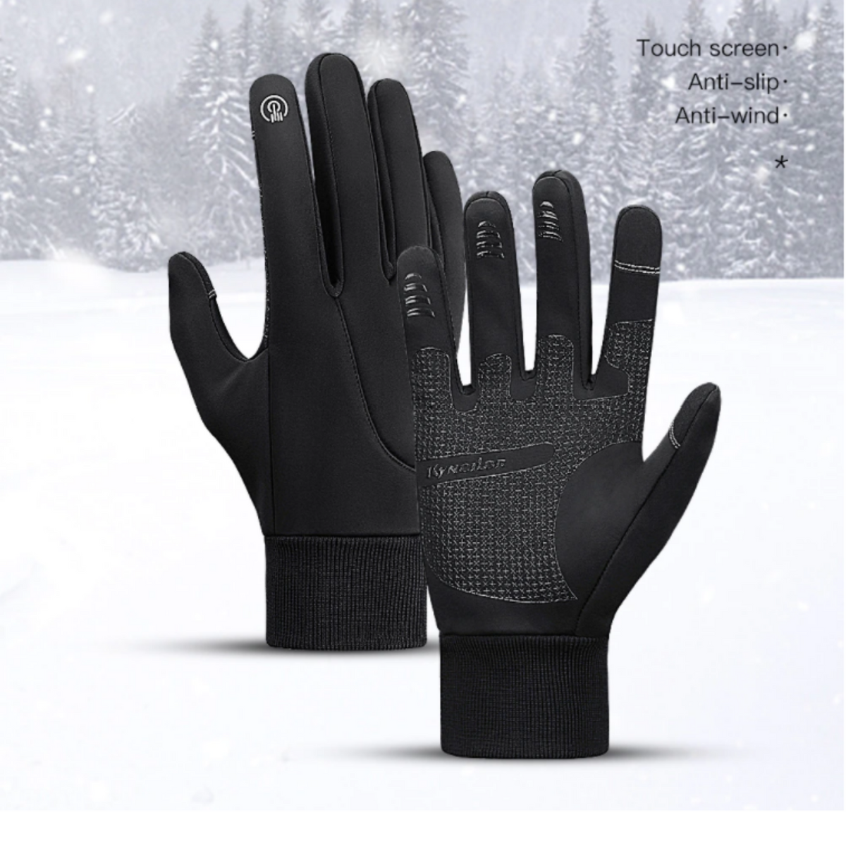 Windwarm SmartGrip Touchhandschoenen – Winddicht en Waterafstotend
