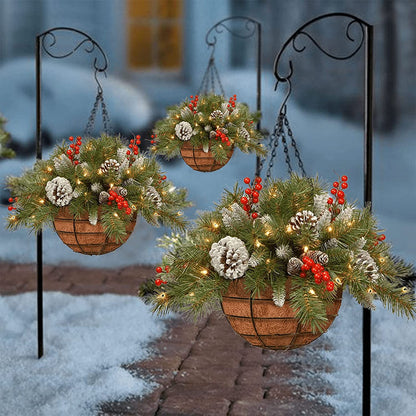 Dennenmand – Hangende Kerstdecoratie met LED-verlichting voor Binnen en Buiten