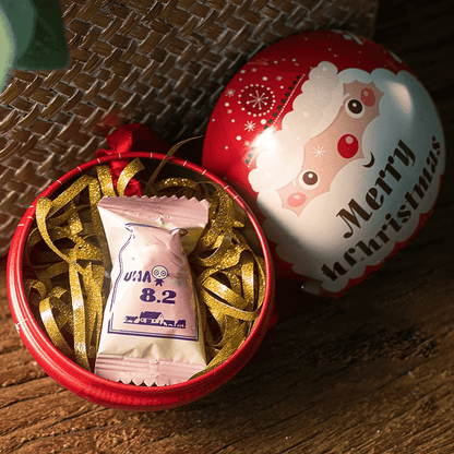 Kerst Snoepdoos 7 cm met Hangkoord – Decoratieve Snoepcontainer