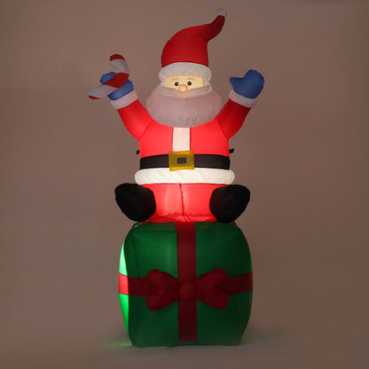 Opblaasbare Kerstman 180 cm met LED-verlichting voor Binnen en Buiten
