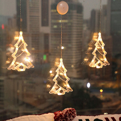 Kerstlichtje Raamster – Warm Witte LED Kerstlamp met Zuignap