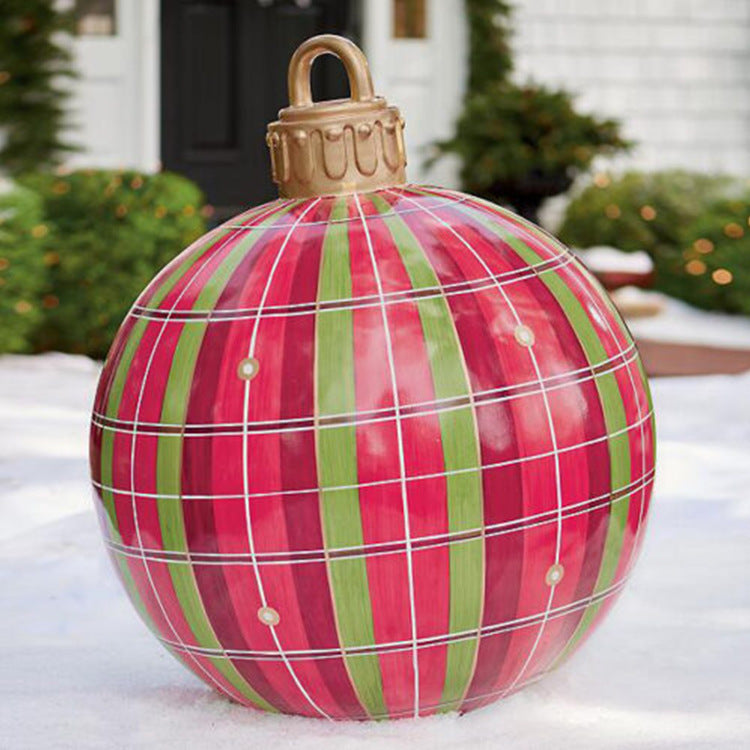 Grote Opblaasbare Kerstbal voor Buiten, 60 cm, Meerkleurig