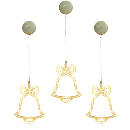 Kerstlichtje Raamster – Warm Witte LED Kerstlamp met Zuignap
