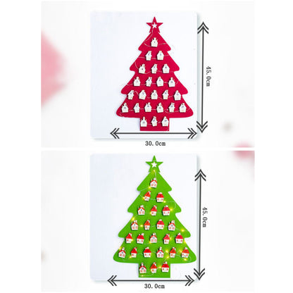 Kerstboom Aftelkalender – Groene Kerstkalender met 24 Clips