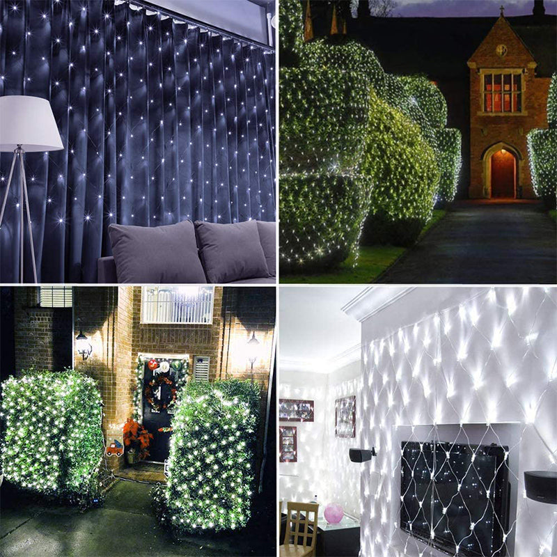 Zonnemat – Solar LED Netverlichting voor Tuin en Terras, 100 Lampjes