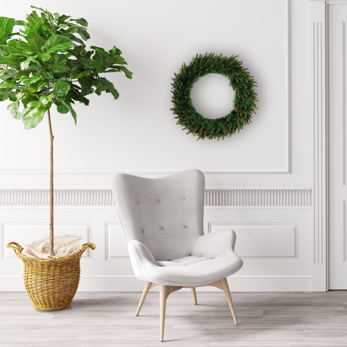 LED Kerstkrans – 30, 40 of 50 cm Decoratie met Warm Licht