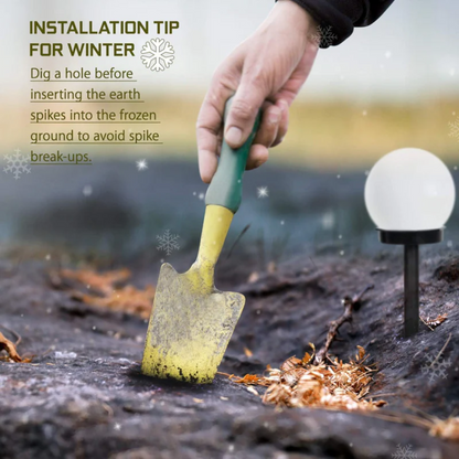 TuinGloed | 3-delige Solar Bolverlichting Waterdicht