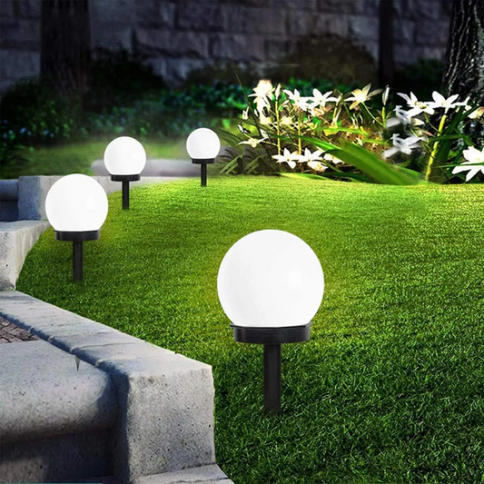 TuinGloed | 3-delige Solar Bolverlichting Waterdicht