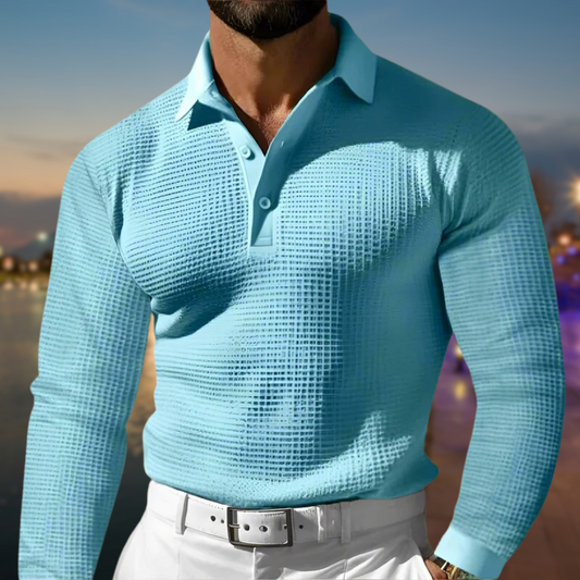 Comfortabele Polosweater voor Heren met Warme Pasvorm