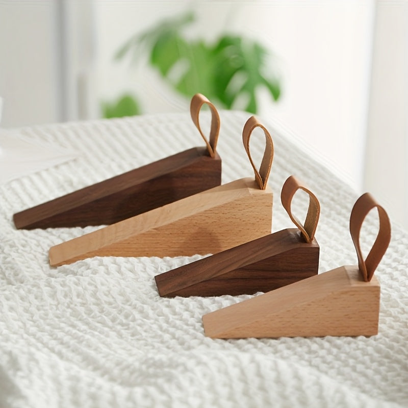 NordGrip - Deurstopper van massief hout – Minimalistisch Scandinavisch antislip wig