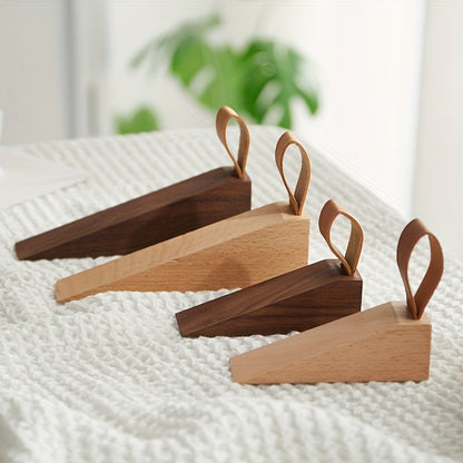 NordGrip - Deurstopper van massief hout – Minimalistisch Scandinavisch antislip wig