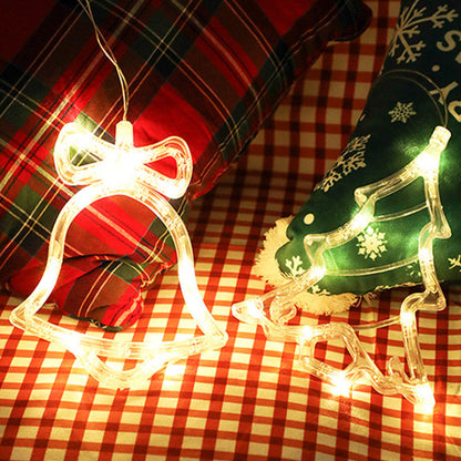 Kerstlichtje Raamster – Warm Witte LED Kerstlamp met Zuignap