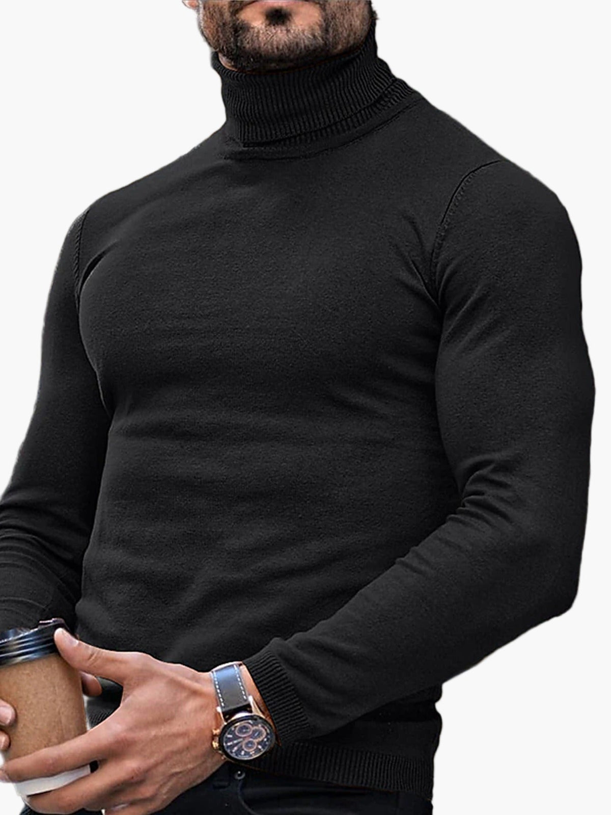 Heren klassieke poloshirt – elegante en veelzijdige gebreide trui voor dagelijks gebruik en werk
