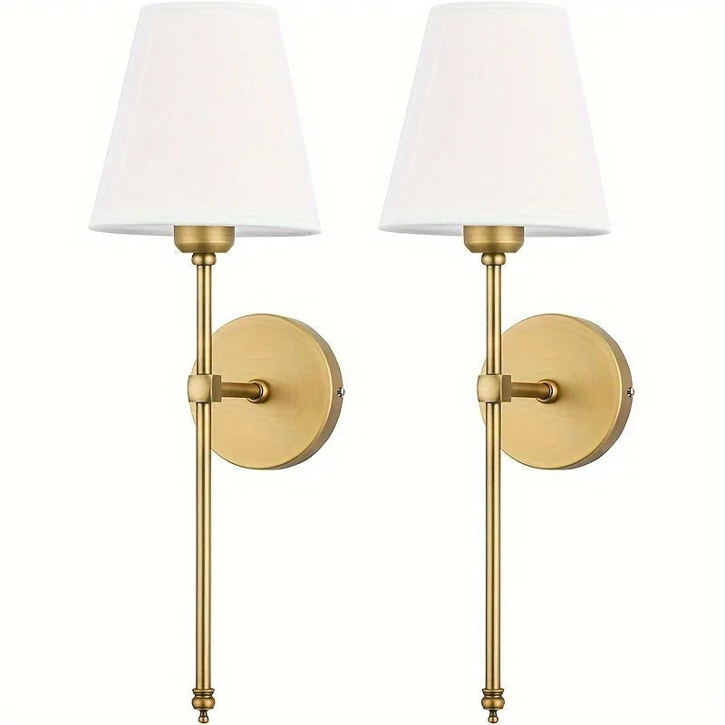2 Draadloze Wandlampen - Batterijgevoede Wandlamp